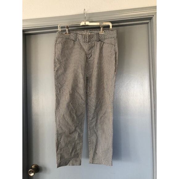 Slim City Khakis by Gap Black White Womens Pants Size 6R - Picture 1 of 7